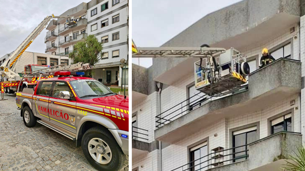 Famalicão: Bombeiros socorrem idosa de 93 anos fechada em apartamento