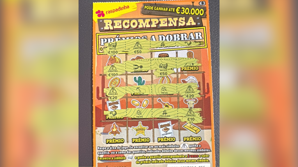 Famalicão: Cliente compra raspadinha de três euros e ganha 500€
