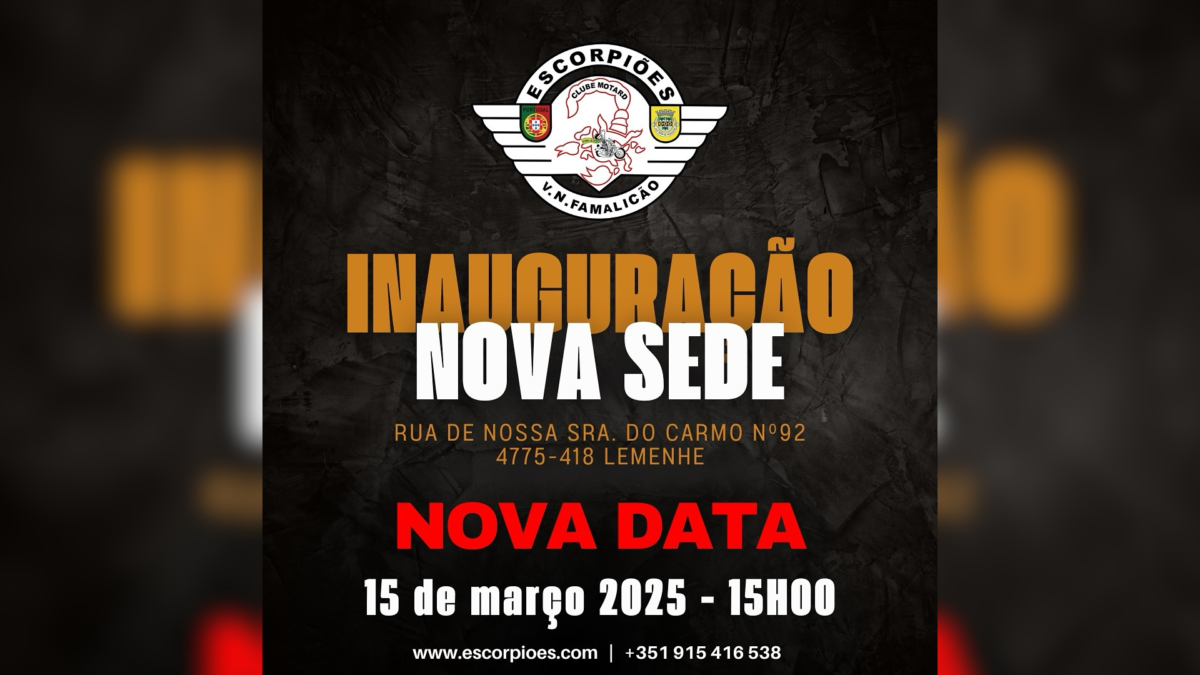 Famalicão: Nova sede do Clube Motard Escorpiões inaugurada este mês