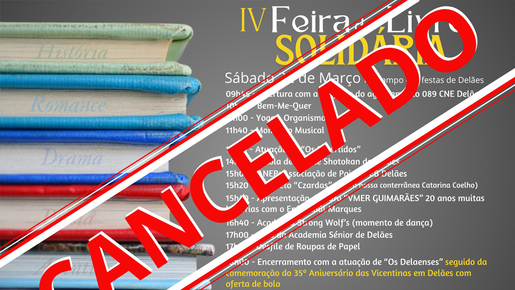 Famalicão: Feira do Livro Solidária de Delães cancelada