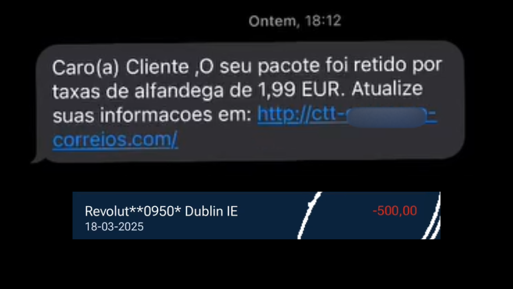 Famalicense burlado em 500 euros através de SMS em nome dos CTT