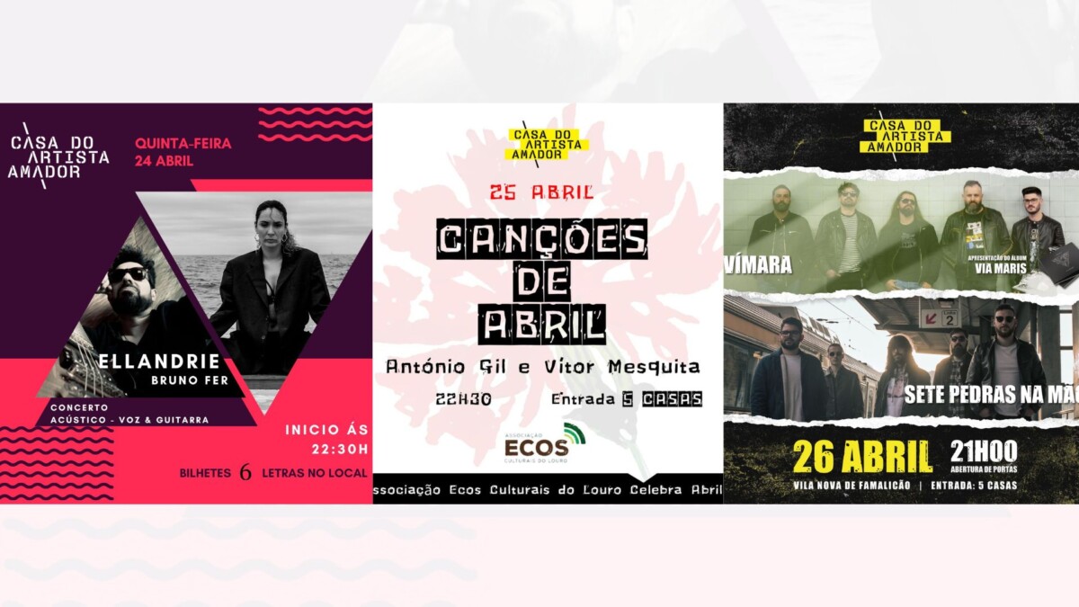 Famalicão: Concertos de Pop, Rock e Canções de Abril na Casa do Artista Amador