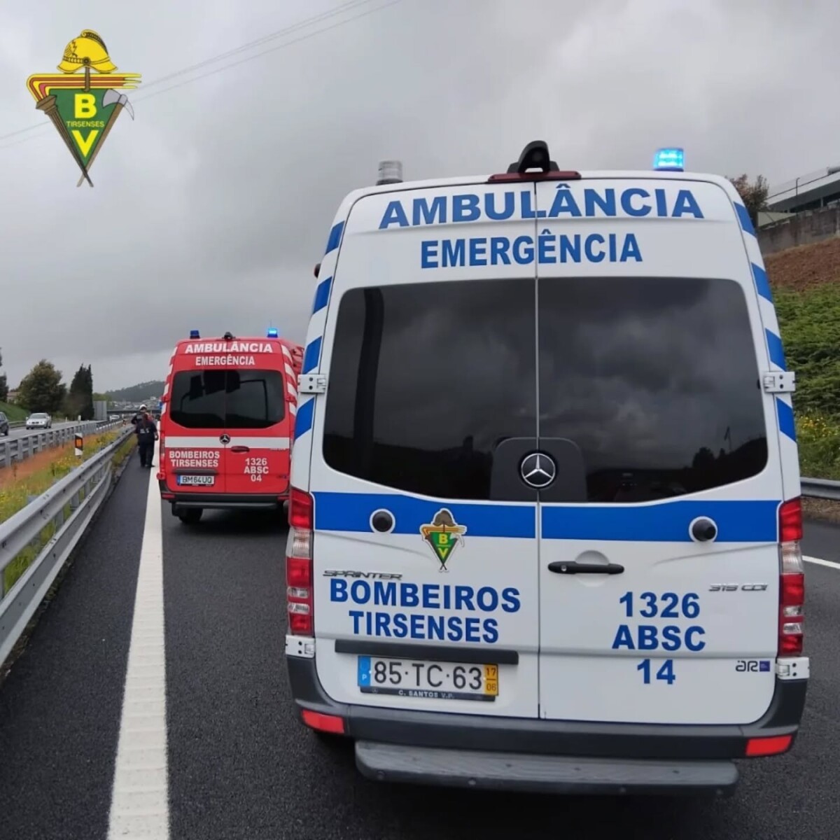 Famalicão: Colisão entre ambulância e carro na A7