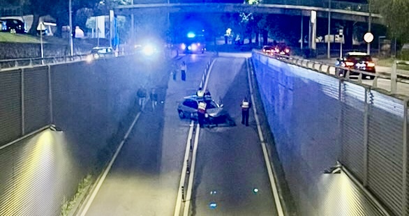 Famalicão: Despiste obriga ao fecho do túnel da Av. Carlos Bacelar