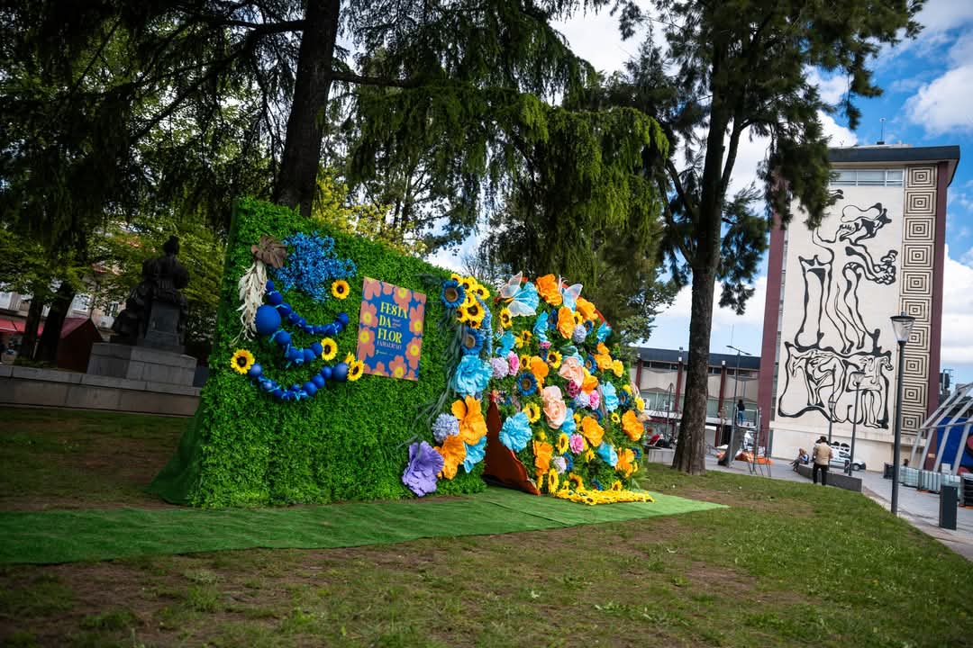 Famalicão florido no centro da cidade