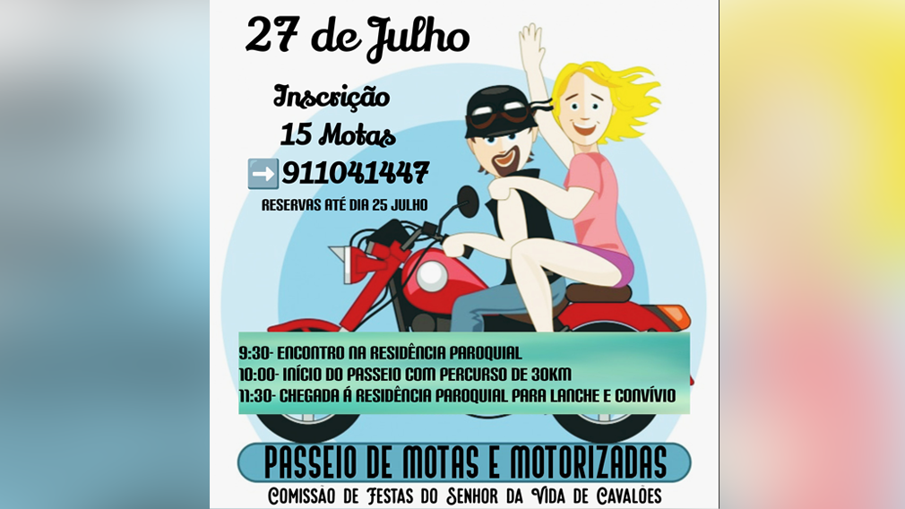 Famalicão: Passeio de motas e motorizadas em Cavalões