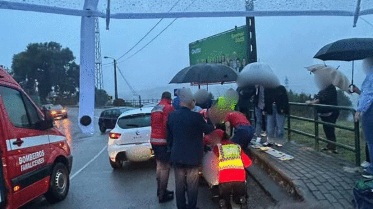 Famalicão: Três feridos em colisão entre três viaturas e corte da N206 em Outiz