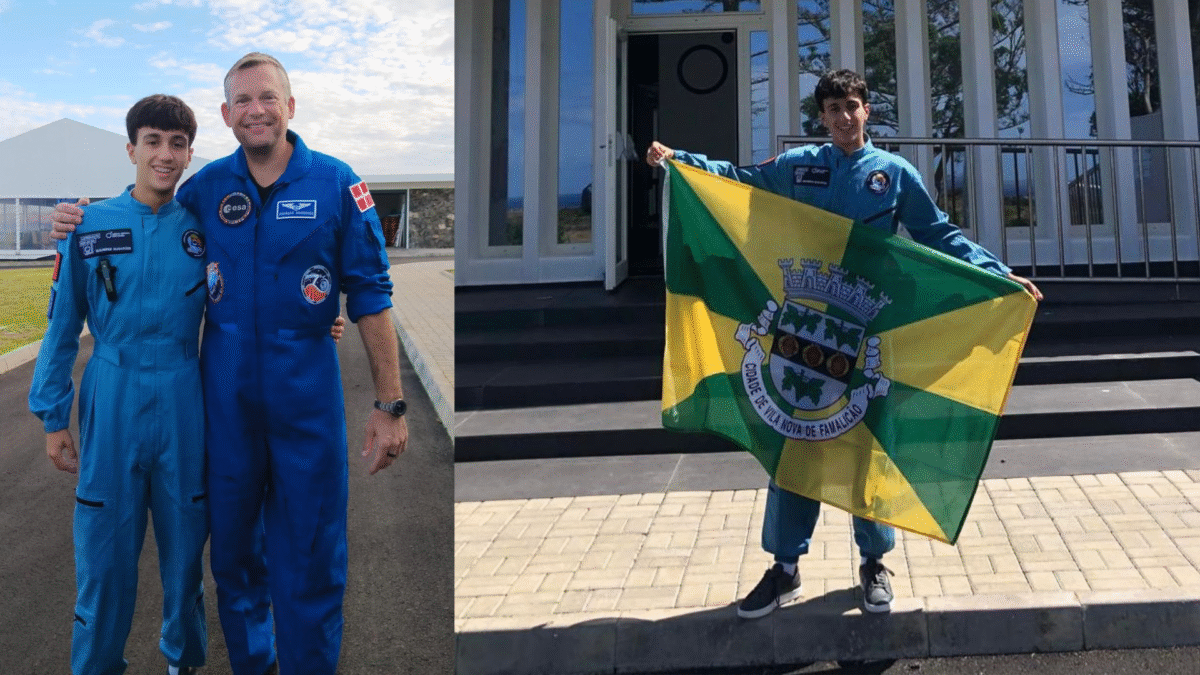 Astronauta por um dia: Guilherme de Famalicão viveu este domingo uma experiência única