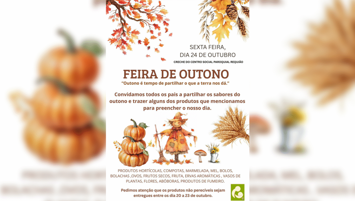 Famalicão: Feira de Outono no Centro Social e Paroquial de Requião