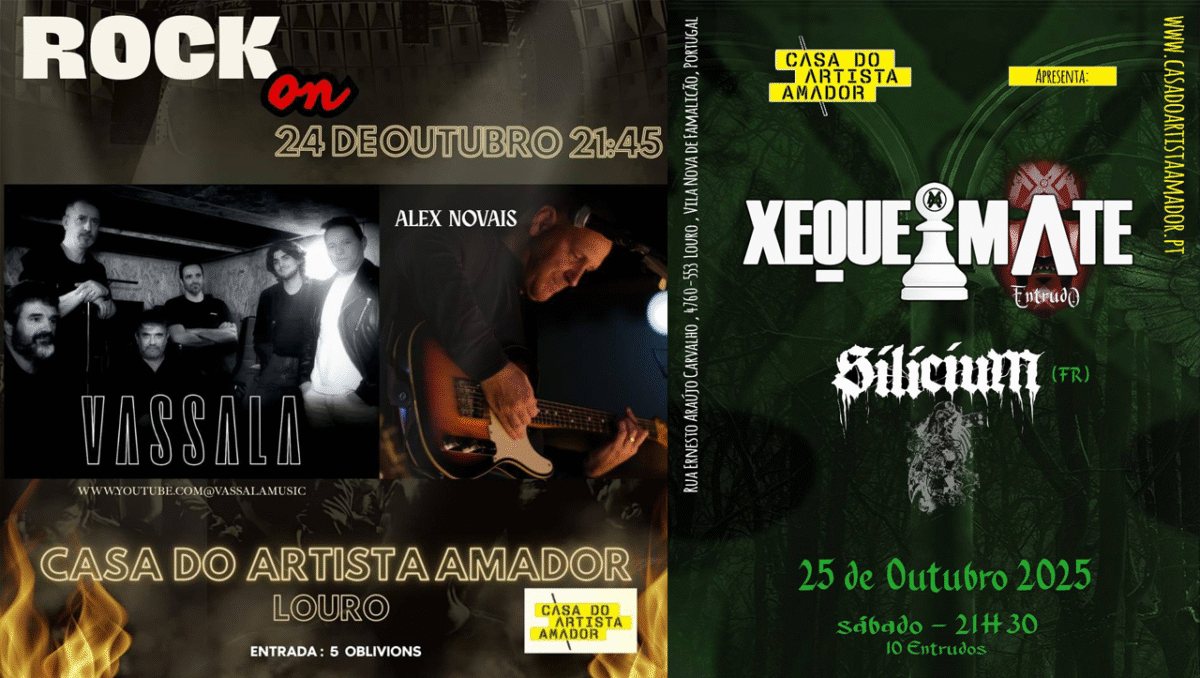 Famalicão: Vassala e Xeque-Mate dão concerto na Casa do Artista no Louro