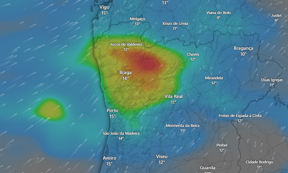 Depressão Davide: Região em alerta com chuva intensa e mar agitado