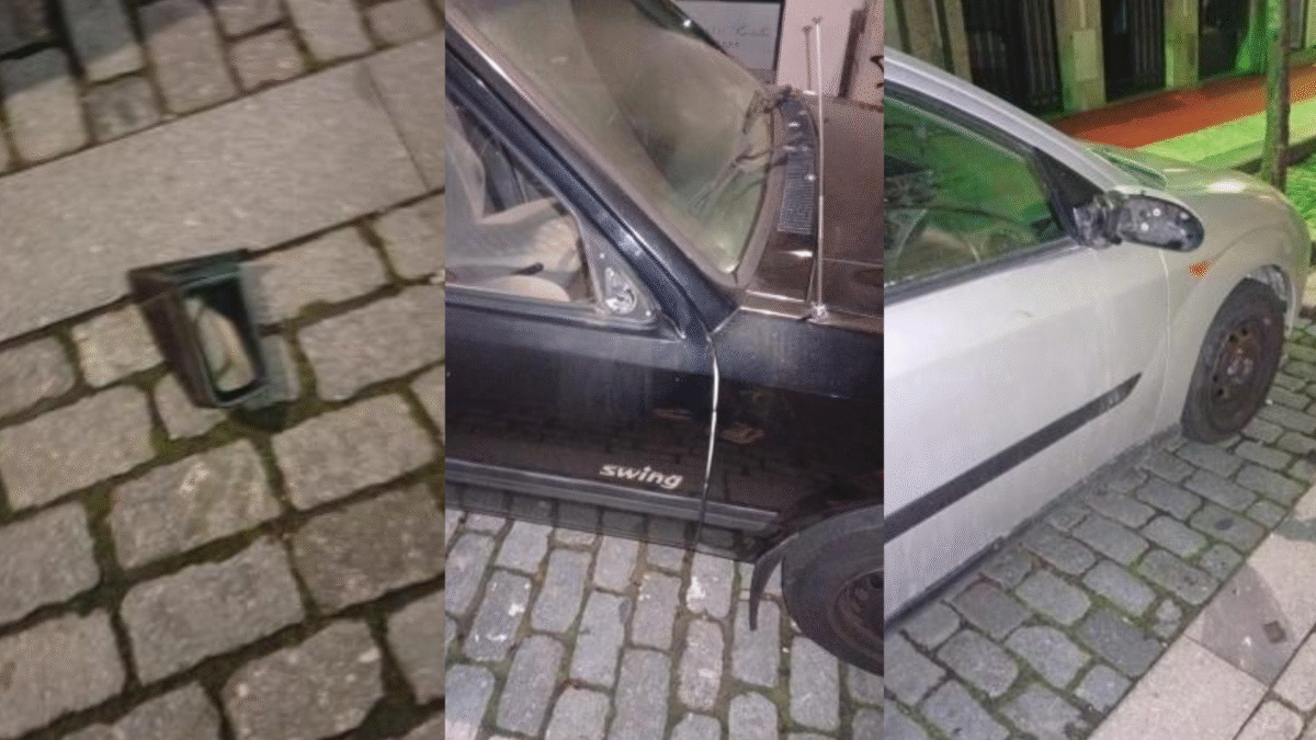 Vandalismo no centro de Famalicão: Vários carros danificados durante a noite