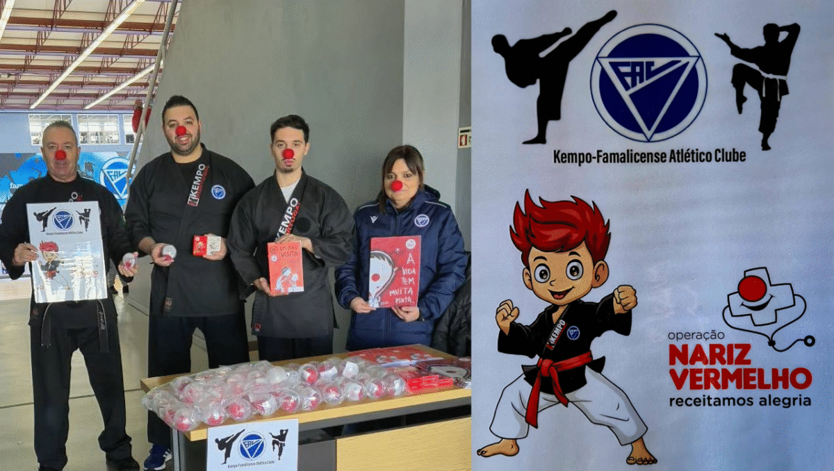 Famalicão: Kempo do FAC em ação solidária a favor da Operação Nariz Vermelho