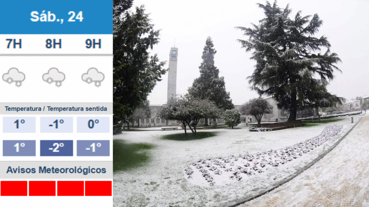 IPMA prevê neve e - 1º grau para Famalicão na manhã de sábado