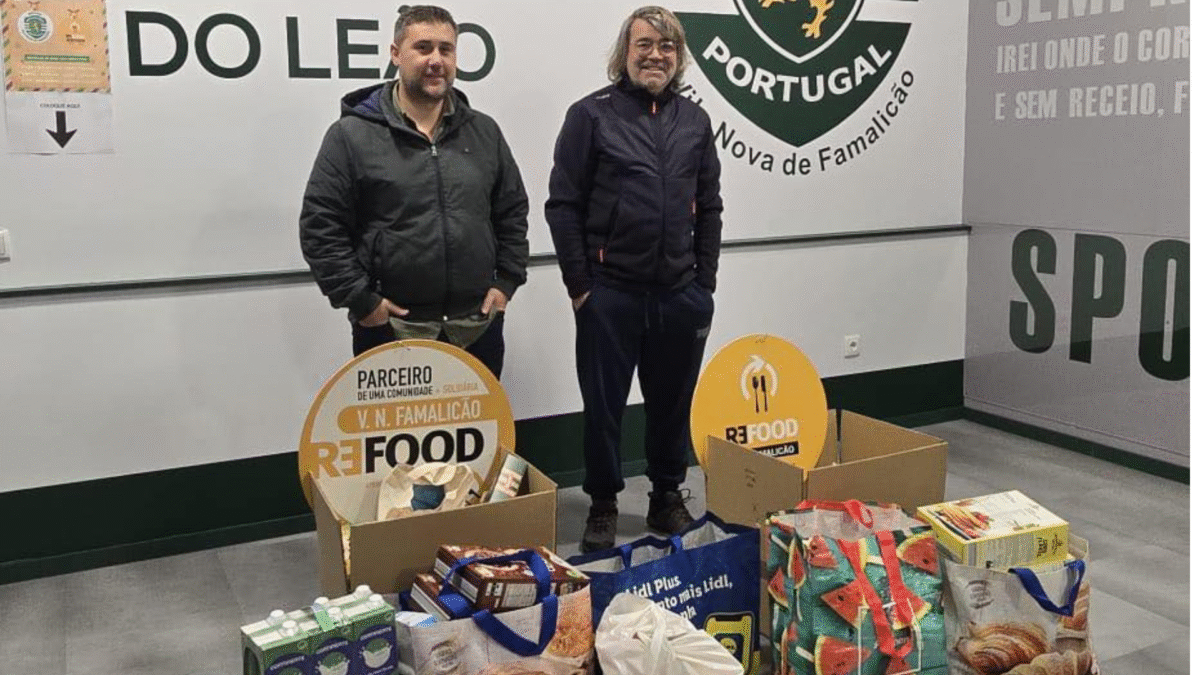 Solidariedade: Sportinguistas de Famalicão doam 200kg's de alimentos a quem mais precisa